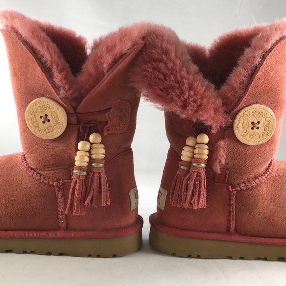 Ugg Bailey Suede Boots - Terracota - Picture 4 of 5